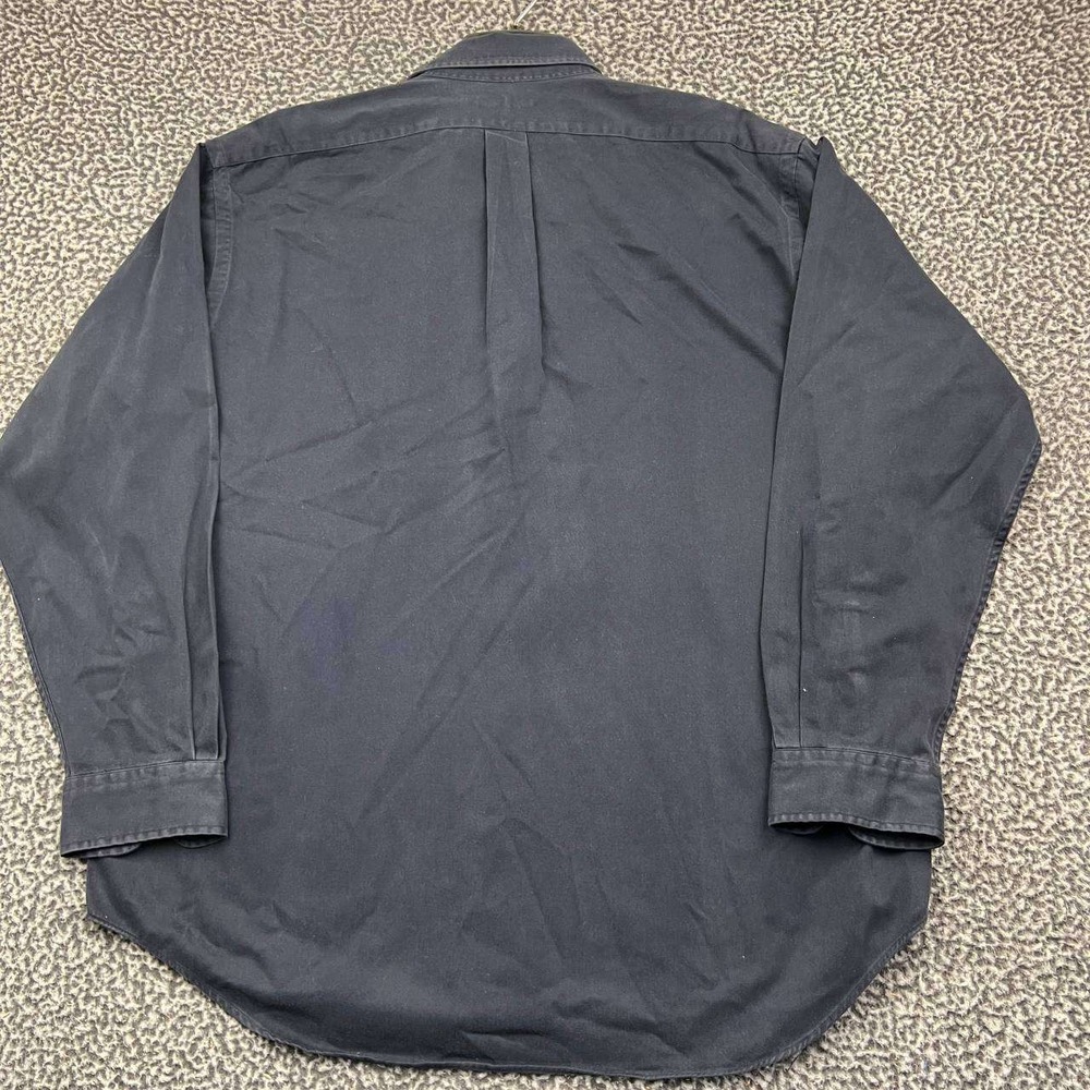 Ralph Lauren The Blaire Button Down Shirt Men Large Navy Blue Red Pony Cotton L - Picture 2 of 8